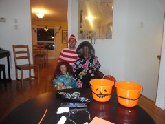 Melissa, Peter Abby & Aiden all dressed up