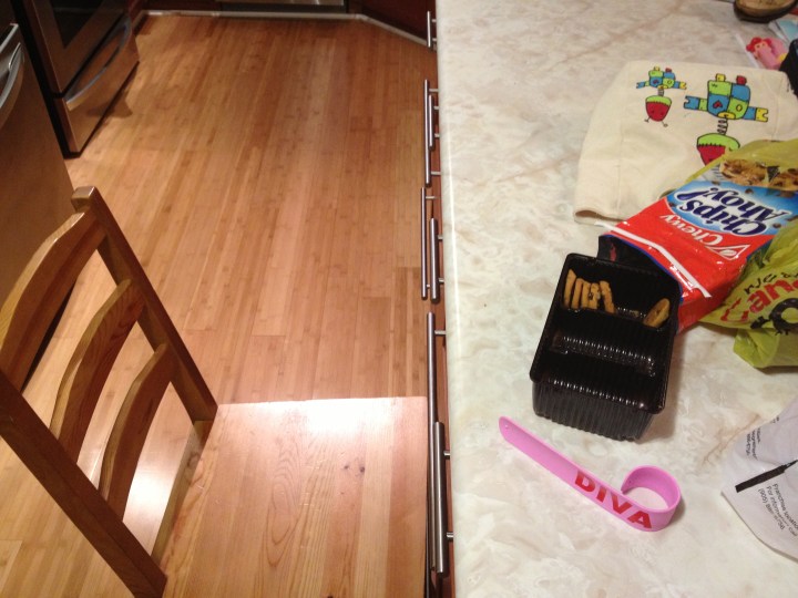 What was left of cookies after kids ate them