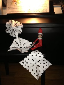 Blizzard making snow flakes