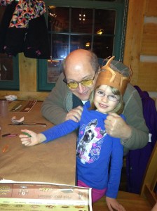 Grandpa & Abby at Montana's.