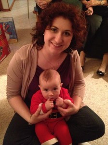 Melissa with her nephew Macklan.