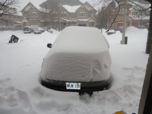 Front shot of the van