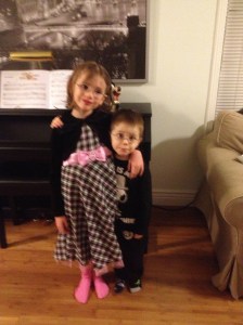 Abby & Aiden ready to party