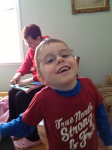 Aiden just super excited to be there.