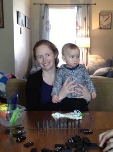 Julie & Macklan at Shawn & Megan's for lunch