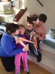 Uncle Shawn & Aunt Megan with Abby & Aiden