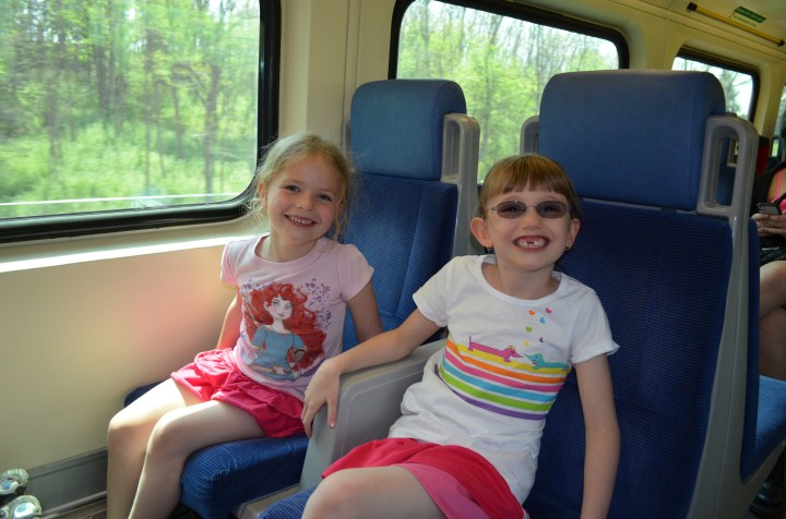 Ava & Abby on the Go Train