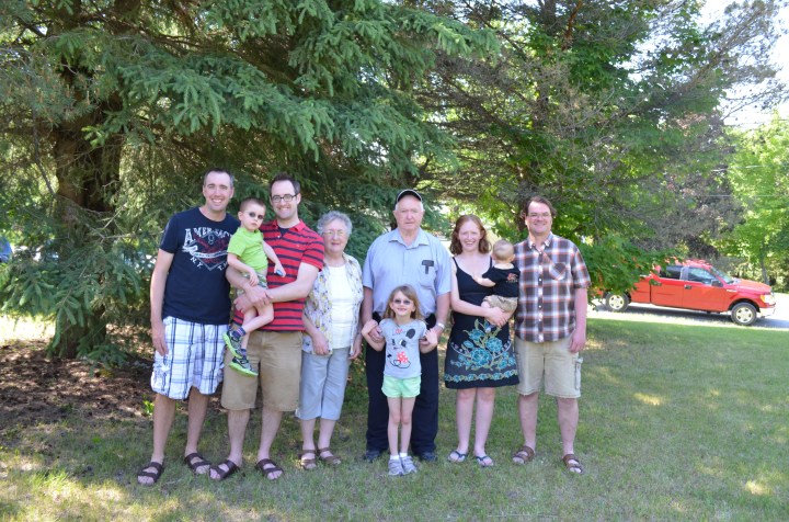 Peter, Aiden Rob, Mom, Dad, Abby, Julie, Macklan, & Peter