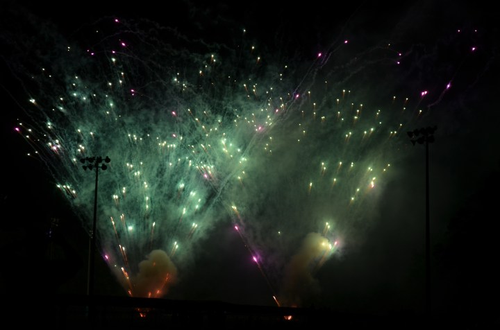 Some of the fireworks from the park.