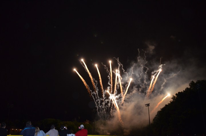 Fireworks from the park.