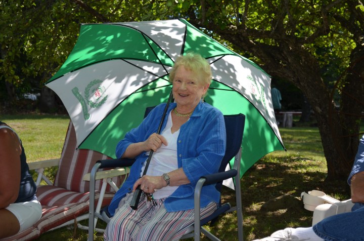 Aunt Dorothy enjoying the games