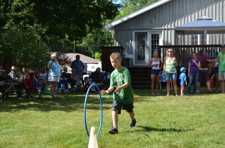 Sam rolling the hoolahop