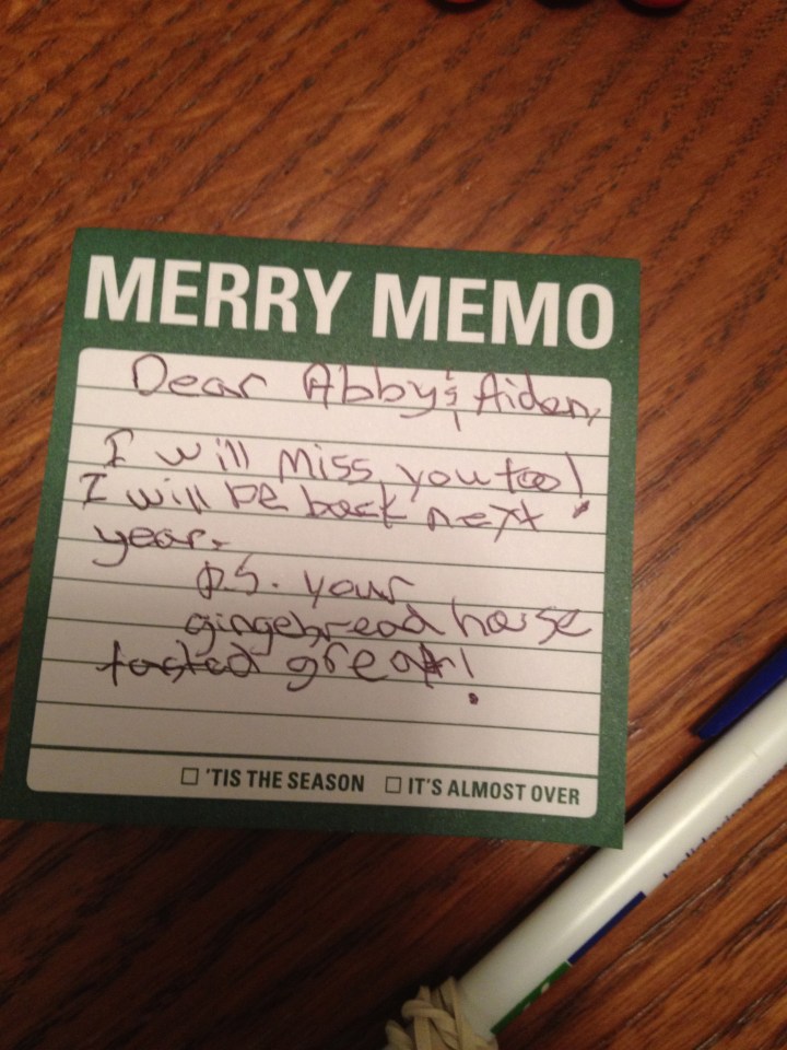 The note that Blizzard left for us