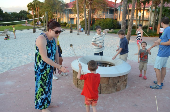 Roasting Marshmallows on the beach