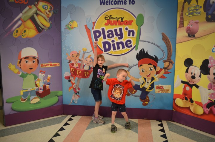 Kids ready to meet their favourite characters