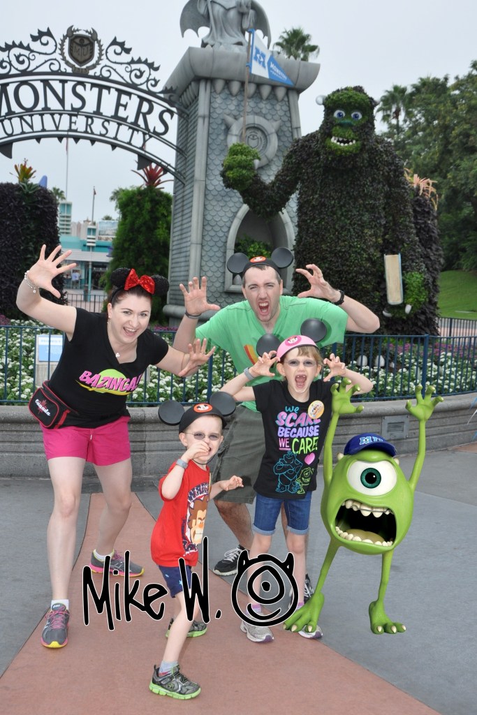 The family with Mike Wazowski