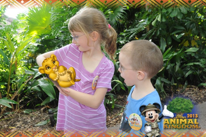 The Kids holding Simba