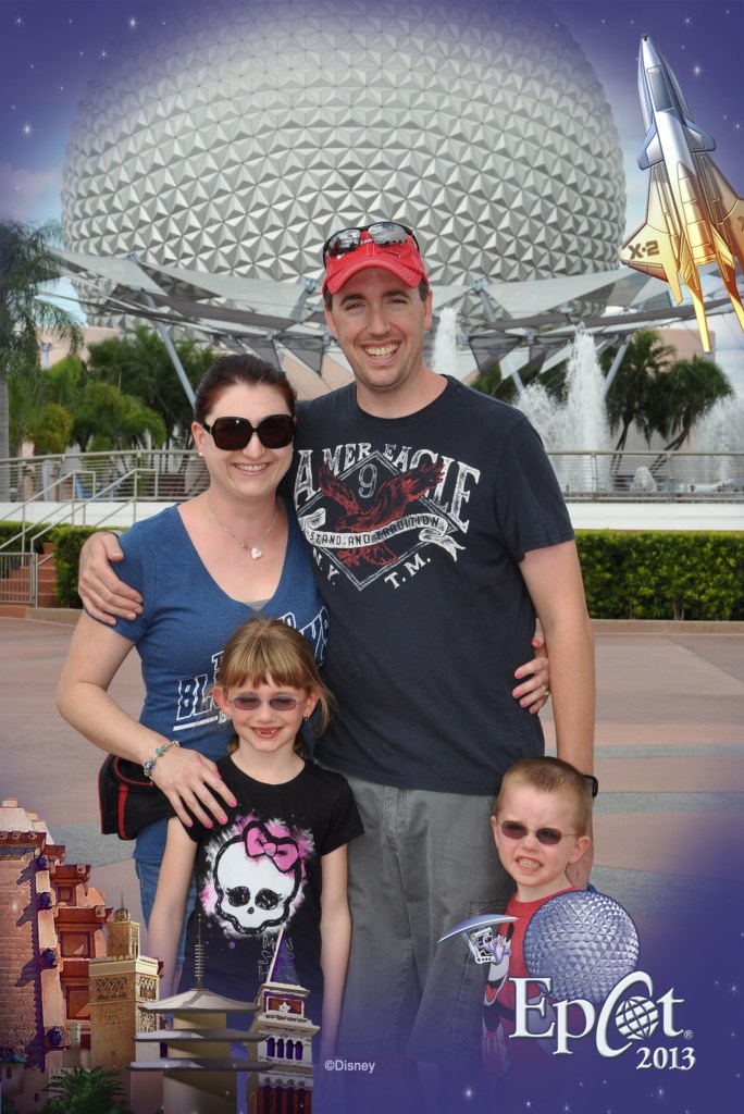The family at Epcot