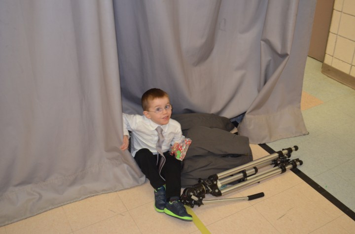 Aiden after his Christmas Concert