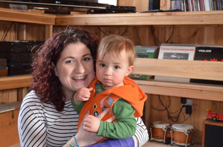 Melissa hanging out with Macklan