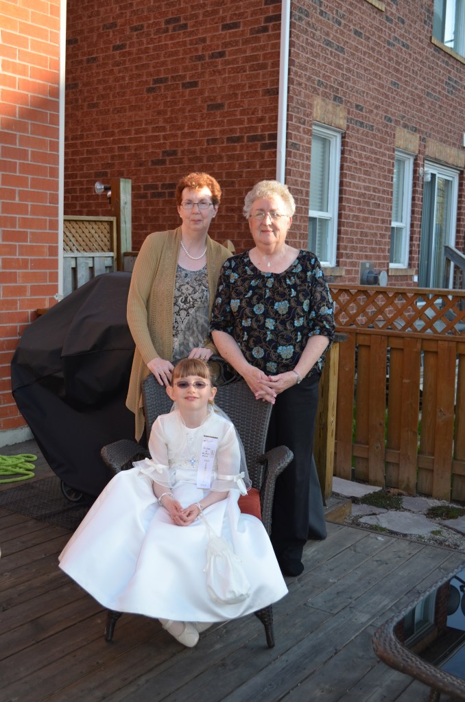 Abby with Grandma and Mama