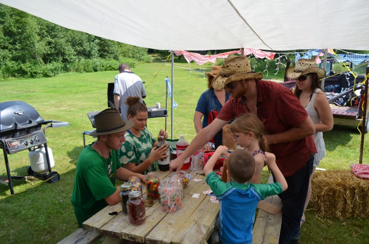 The kids buying candy at the general store