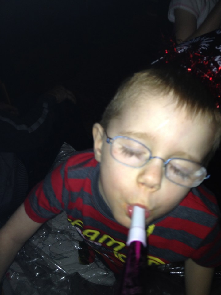 Aiden partying it up