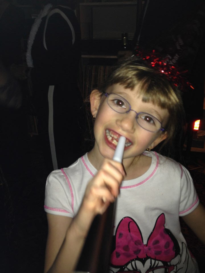 Abby making some noise