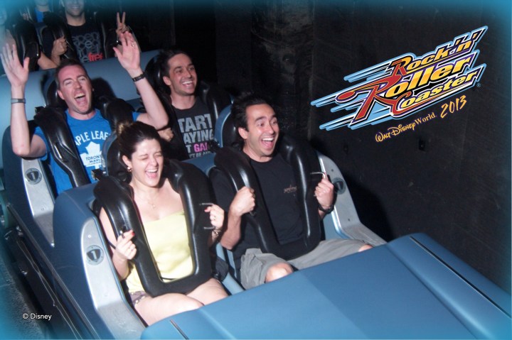Peter on the Rock 'n' Roller Coaster