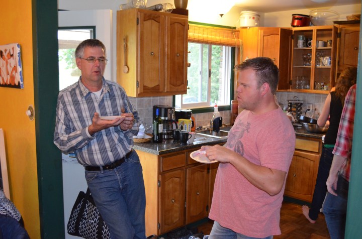 Bill catching up with Jason.