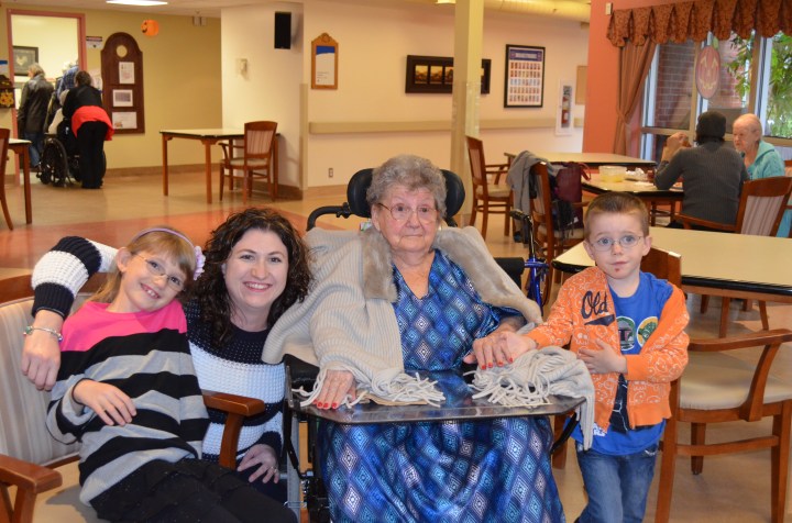 Abby, Melissa & Aiden with Auntie Corrie.