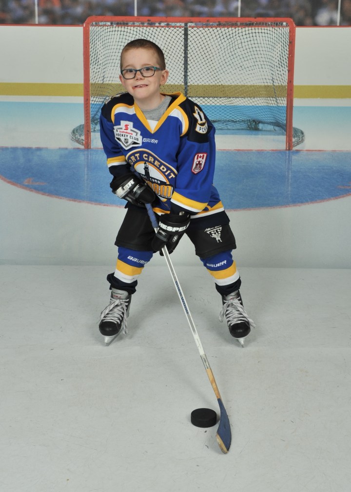 Aiden's hockey pic from the year