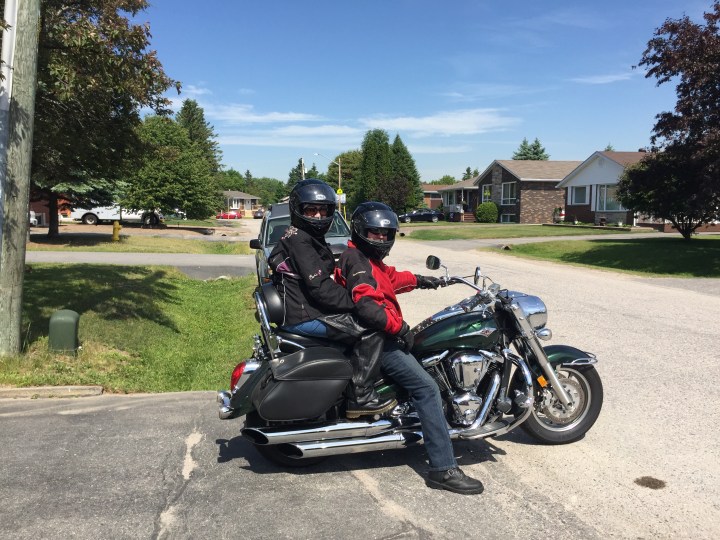 Melissa going for Motorcycle Ride with Aaron