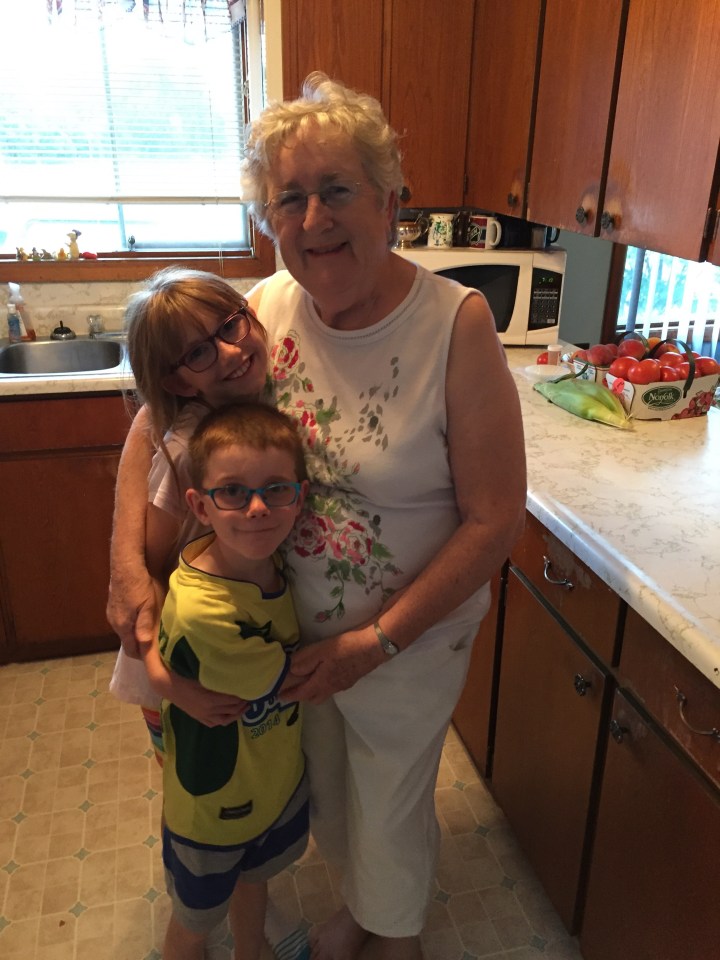 Momma with Abby & Aiden