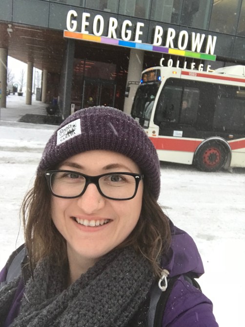 Melissa attending George Brown: Jan-March, 2018